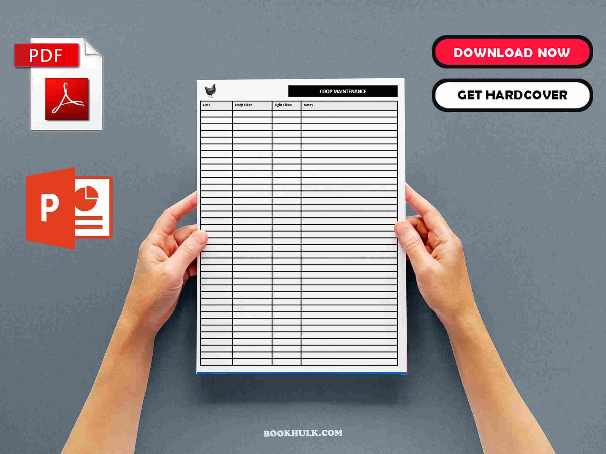 Chicken Record Keeping Template Forms